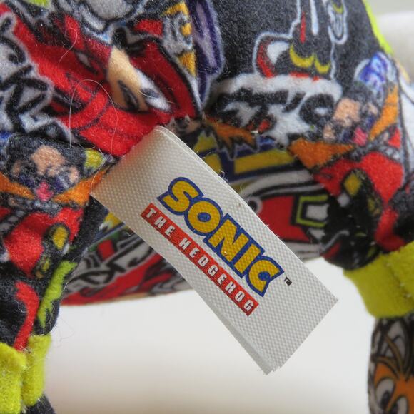 Sonic The Hedgehog Comic Print Plush Toy 9" Collectible Stuffed Big Head 2022 - Picture 9 of 16